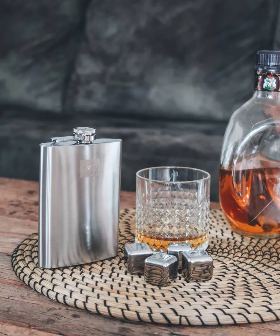 Kamienie do whisky Vacuvin, Stal nierdzewna, 4 szt. Vacuvin