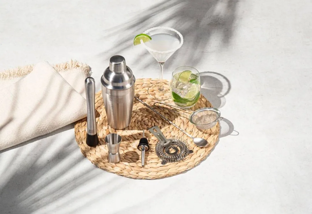 Zestaw barmański Vacuvin Lovers Bar In A Box, Stal nierdzewna, 7 elementów Vacuvin