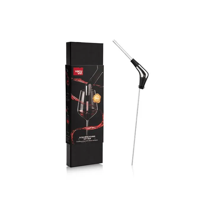 Zestaw prezentowy Vacuvin Slow Pourer - Czarny - Vacuvin