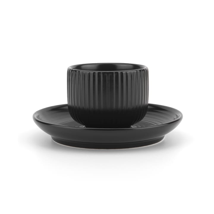 Filiżanka do espresso ze spodkiem Duga 4 szt., Biały, piaskowoszary, antracytowy, czarny Vargen & Thor