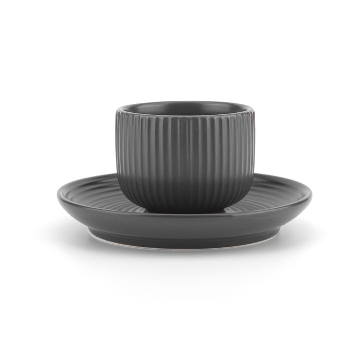 Filiżanka do espresso ze spodkiem Duga 4 szt., Biały, piaskowoszary, antracytowy, czarny Vargen & Thor