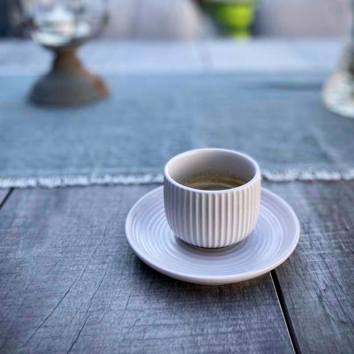 Filiżanka do espresso ze spodkiem Duga 4 szt., Biały, piaskowoszary, antracytowy, czarny Vargen & Thor