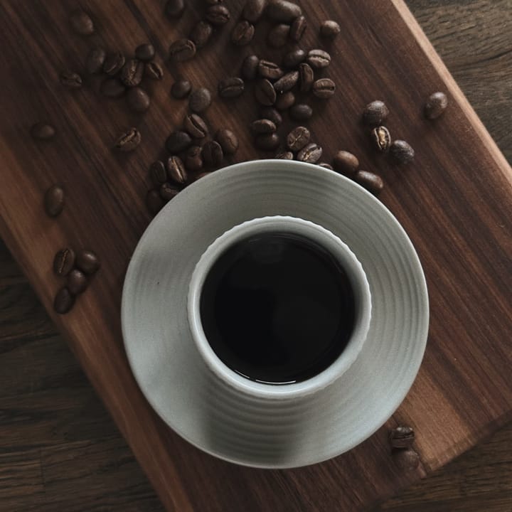 Filiżanka do espresso ze spodkiem Duga 4 szt., Biały, piaskowoszary, antracytowy, czarny Vargen & Thor