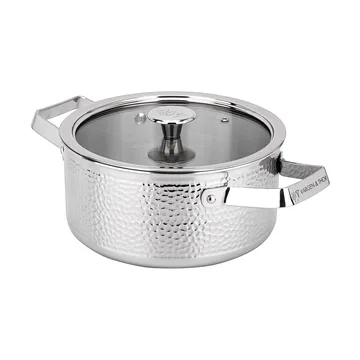 Garnek Kroma Bark - Polerowana stal, 2,8 L - Vargen & Thor