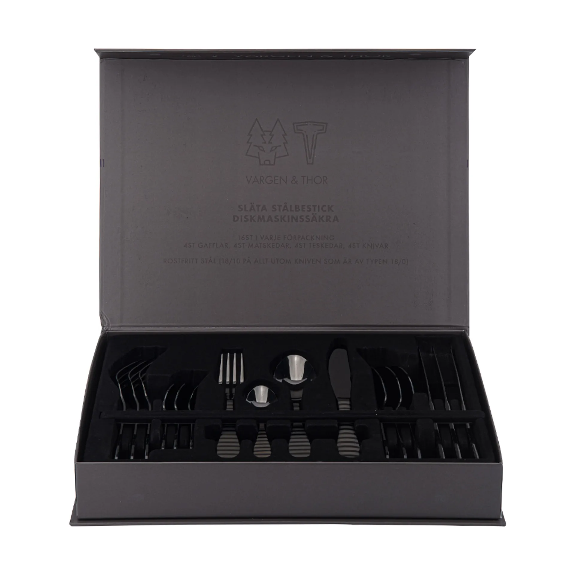 Komplet sztućców Zebra, 16 elementów Vargen & Thor