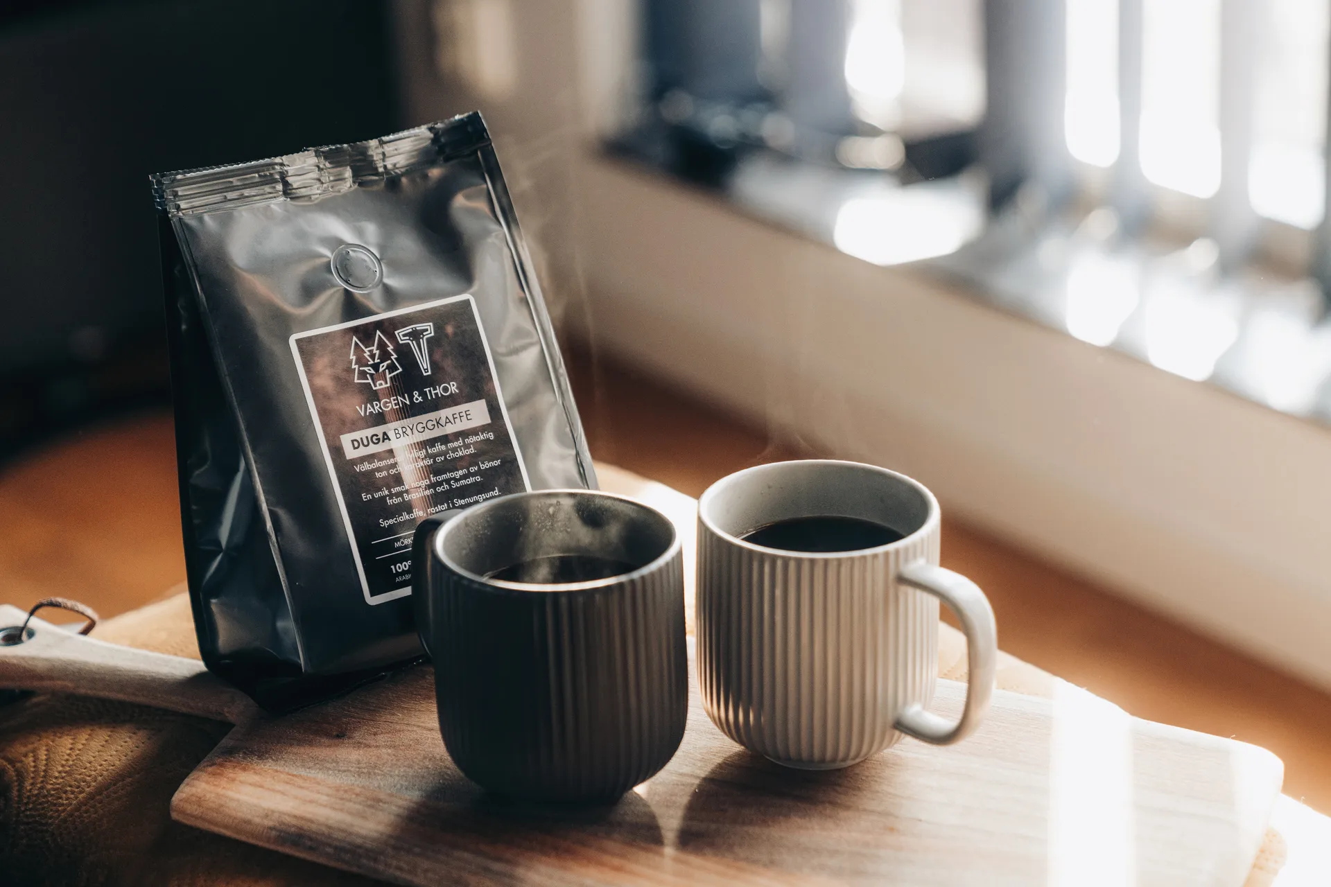 Kubek XL Duga 350 ml 4 szt., Biały, piaskowoszary, antracytowy, czarny Vargen & Thor