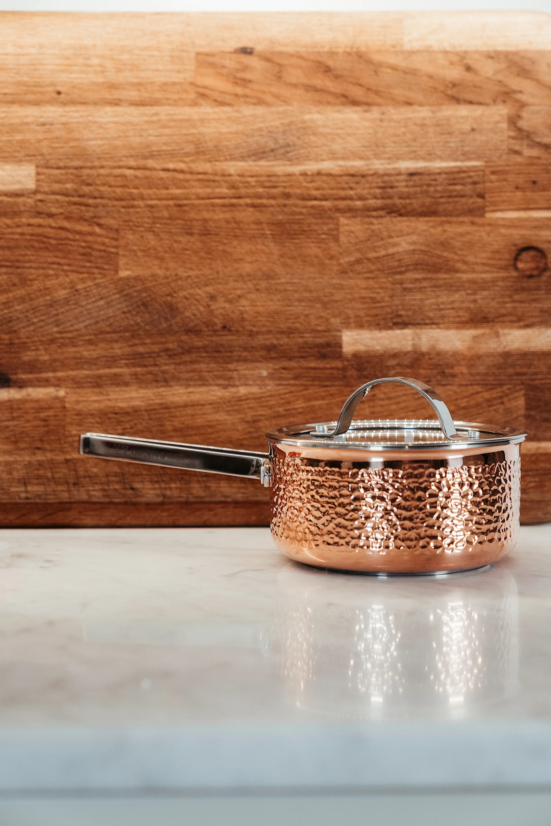 Mjölner rondel z młotkowanej miedzi z pokrywą, Vera, 1,6 L Vargen & Thor