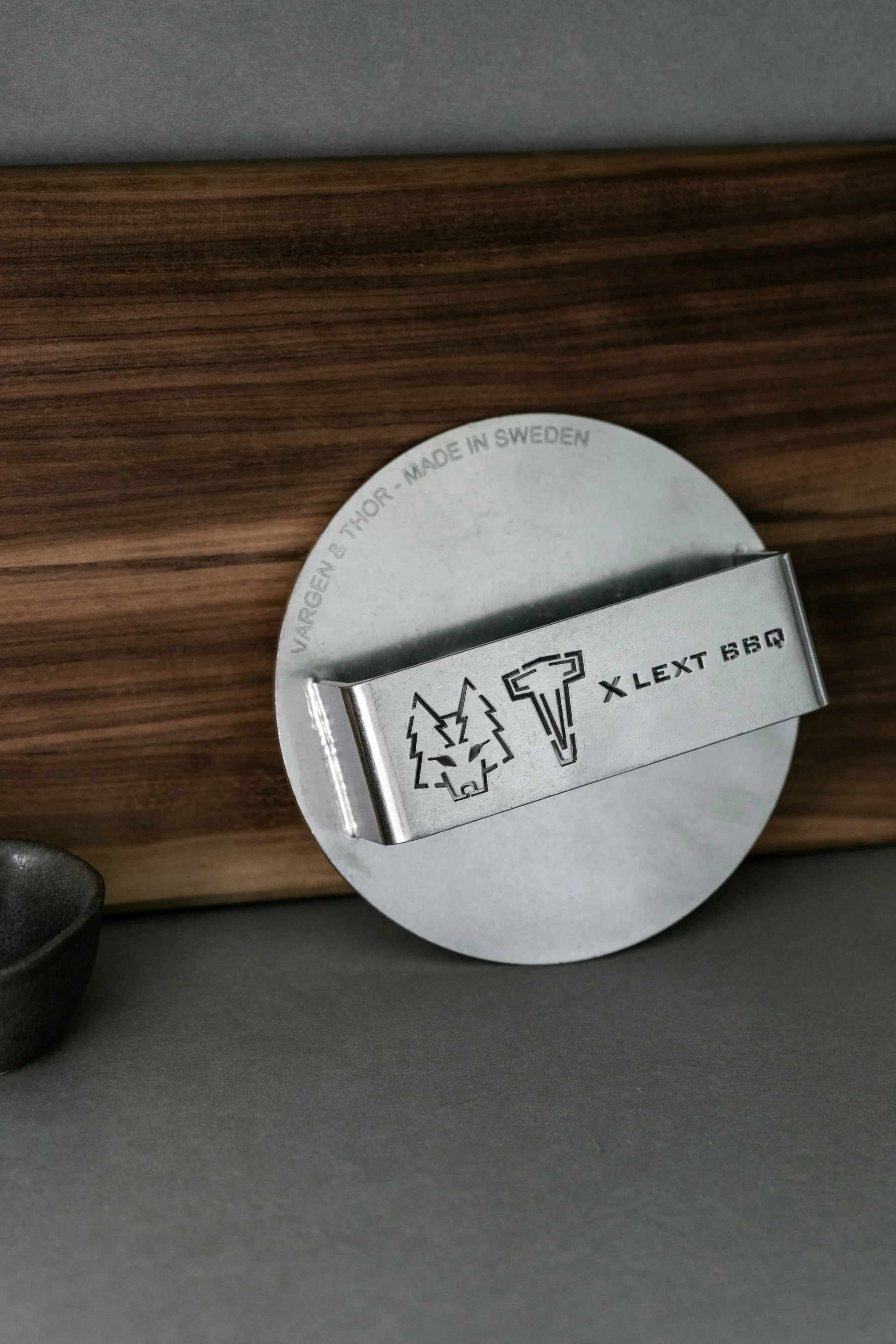 Prasa do burgerów GLÖD 14 cm, Szczotkowana stal Vargen & Thor