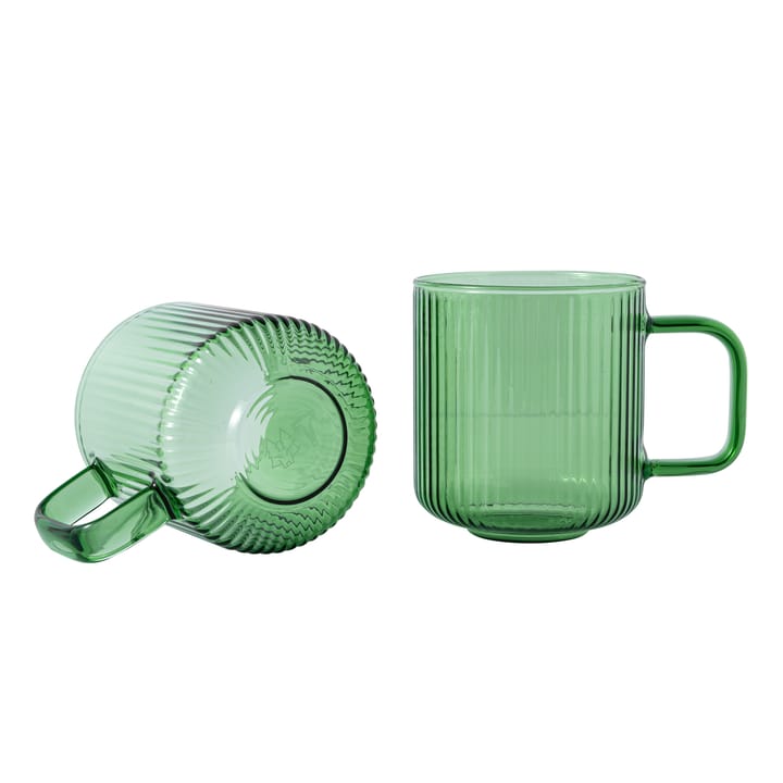 Szklanka do kawy YKON 4 szt. 410 ml, Zielone Vargen & Thor