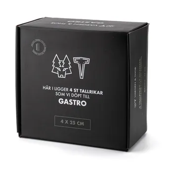 Talerz Gastro Ø25 cm 4 szt. - Biały, piaskowoszary, antracytowy, czarny - Vargen & Thor