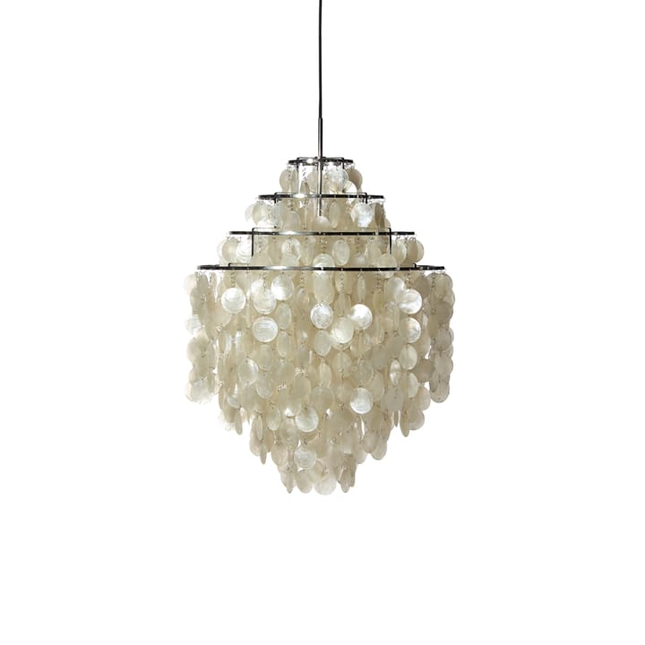 Fun 0 DM lampa wisząca, perłowy, chrom Verpan