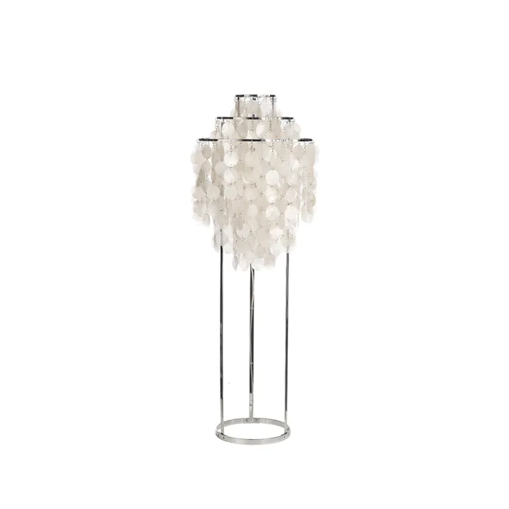 Fun 1 STM lampa podłogowa - perłowy, chrom - Verpan