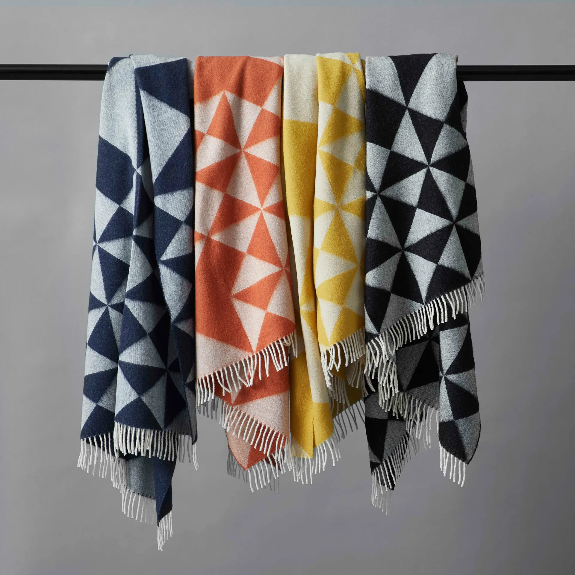 Pled Mirror 130x190 cm, Żółty Verpan