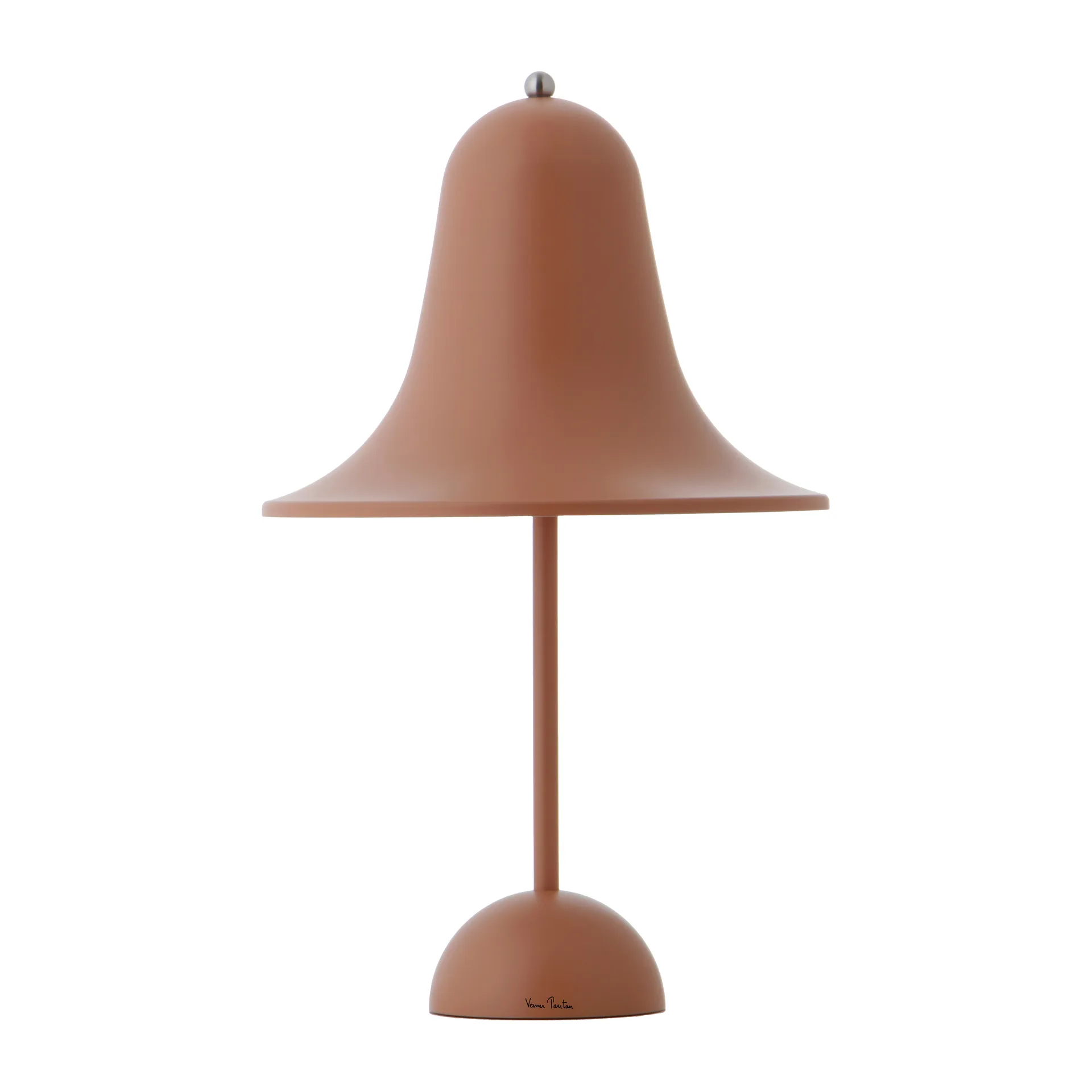 Przenośna lampa stołowa Pantop 30 cm, Matt terracotta Verpan