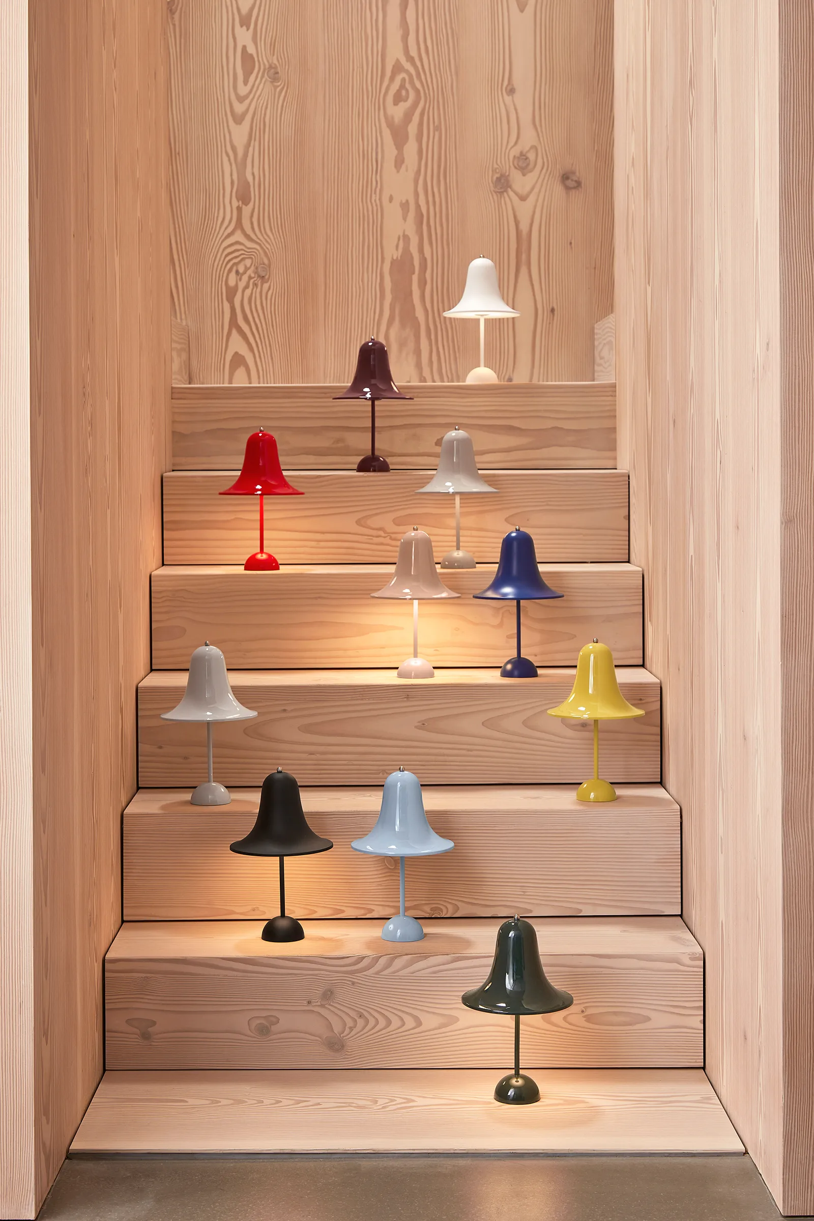 Przenośna lampa stołowa Pantop 30 cm, Matt White Verpan