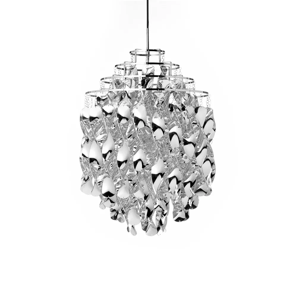Spiral SP01 lampa wisząca, srebro Verpan