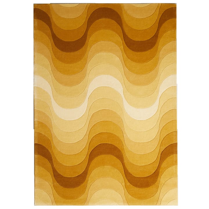 Wave dywan 170x240 cm - Żółty - Verpan