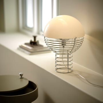 Wire lampa stołowa Ø30 cm - Chromowo-biały - Verpan