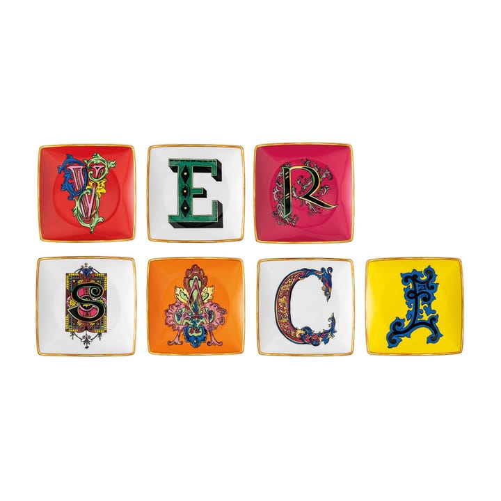 Półmisek Versace Holiday Alphabet 12 cm 7 szt., Versace Versace