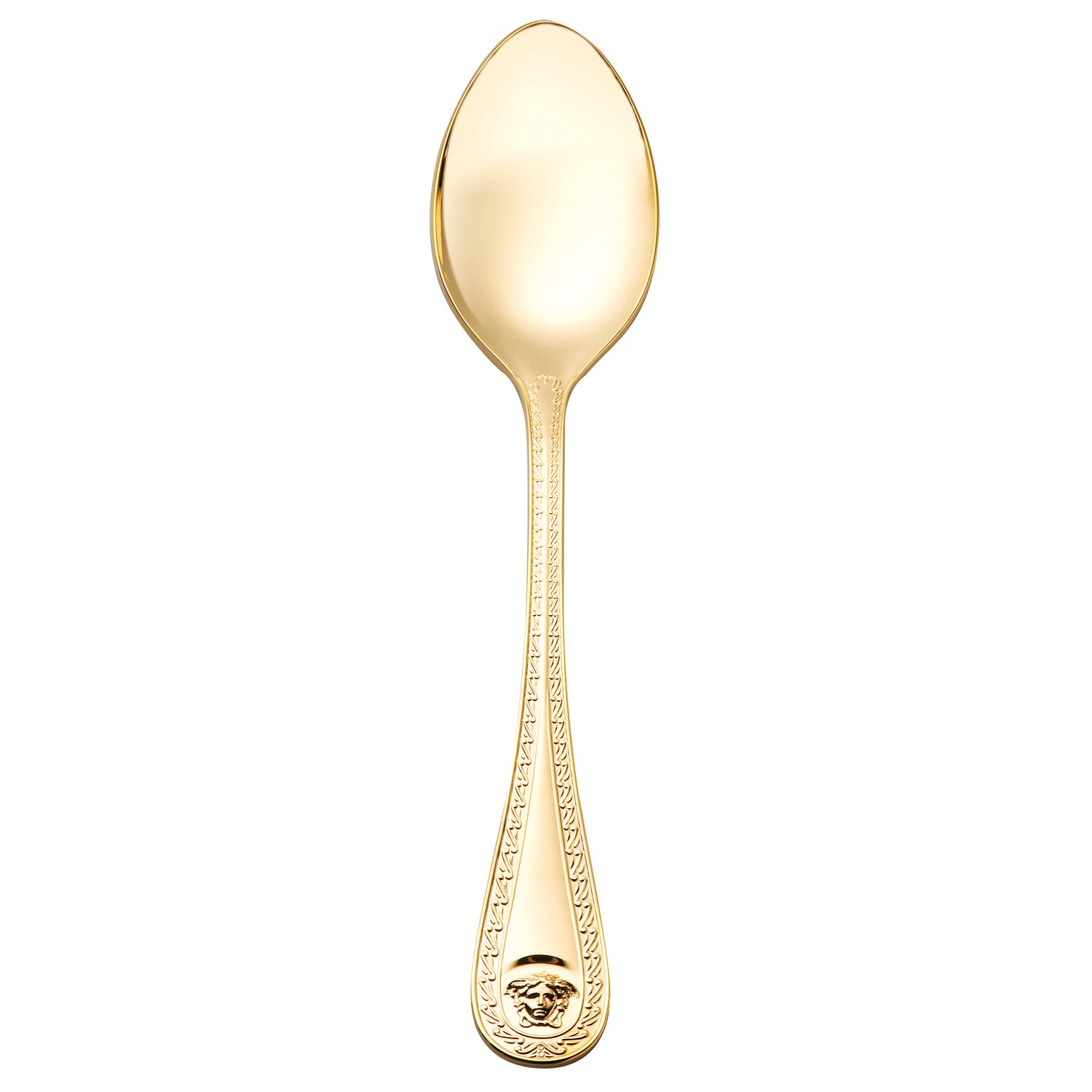 Versace Versace Medusa łyżka pozłacana 20,5 cm | Skandynawski Design | Sztućce obiadowe | Złoty kolor