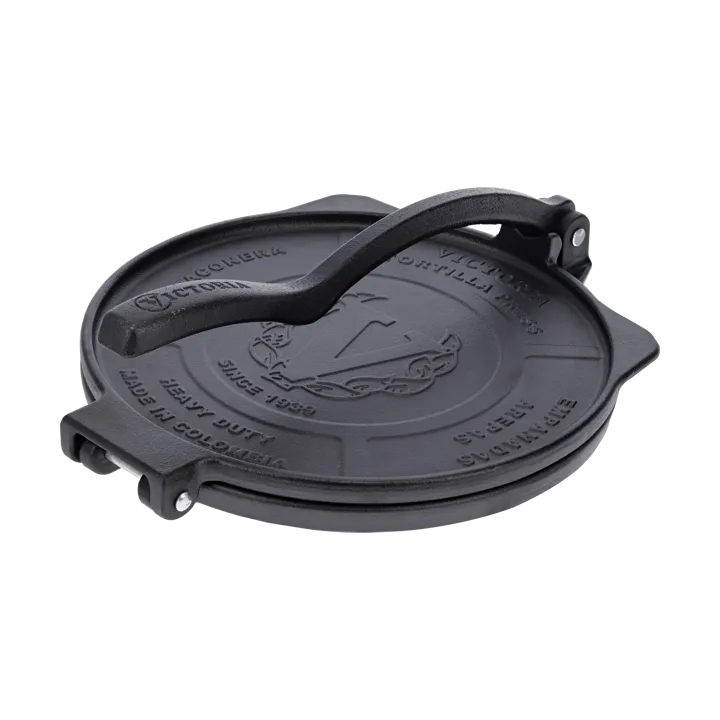 Prasa do tortilli Heavy Duty Ø25 cm - Czarny, żeliwny - Victoria
