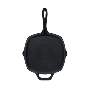 Victoria kwadratowa patelnia grillowa żeliwna, pre-seasoned - 44,1x28,4 cm - Victoria