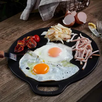 Victoria Tawa płyta żeliwna, wstępnie sezonowana - Ø38 cm - Victoria