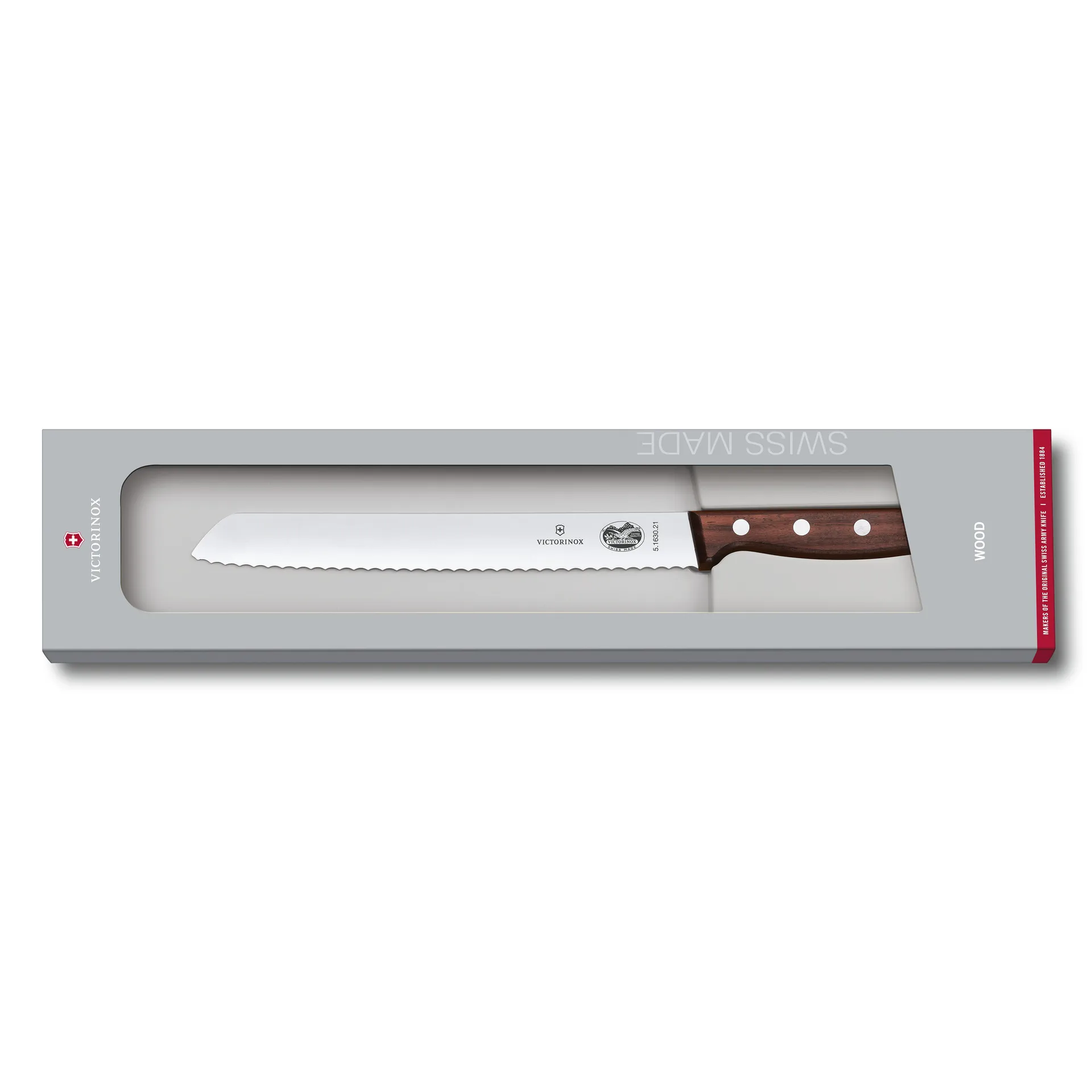 Nóż do chleba Wood 21 cm, Stal nierdzewna - klon Victorinox