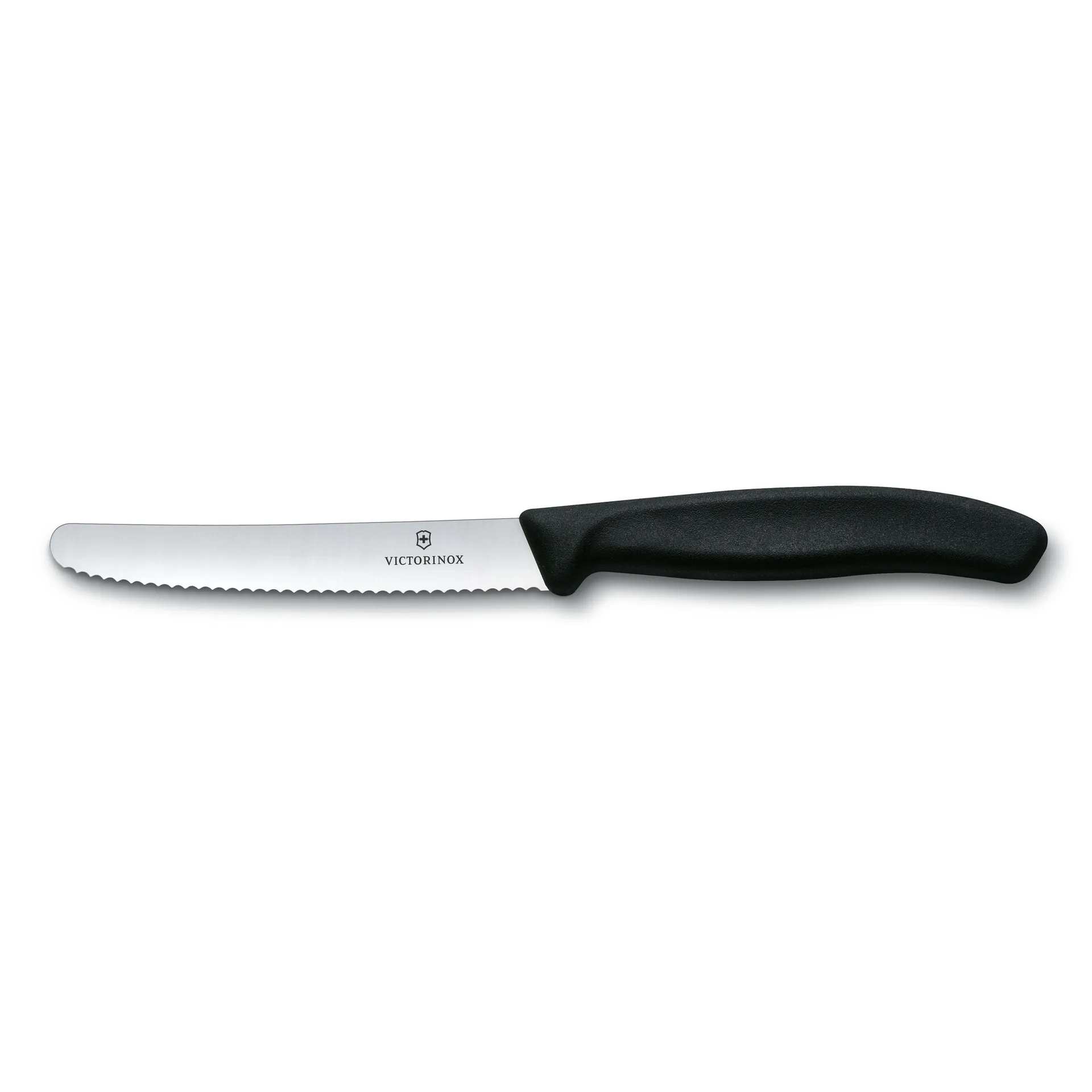 Swiss Classic nóż do pomidorów/kiełbasy 11 cm, Czarny Victorinox