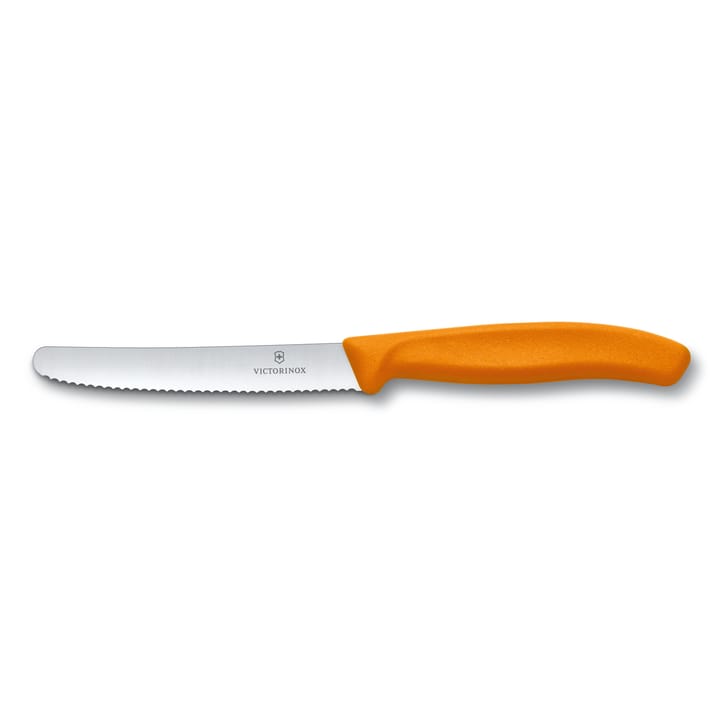 Swiss Classic nóż do pomidorów/kiełbasy 11 cm - pomarańczowy - Victorinox