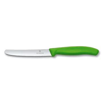 Swiss Classic nóż do pomidorów/kiełbasy 11 cm - Zielony - Victorinox