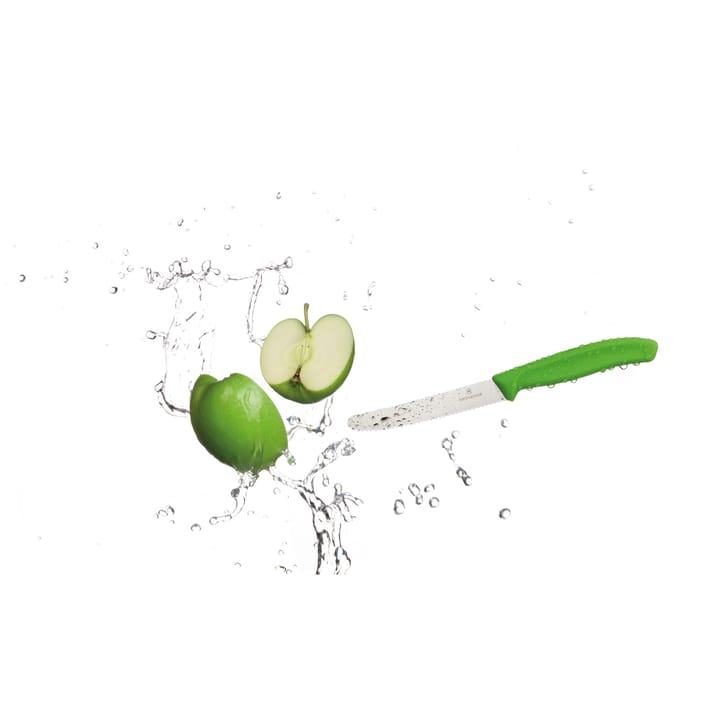 Swiss Classic nóż do pomidorów/kiełbasy 11 cm - Zielony - Victorinox