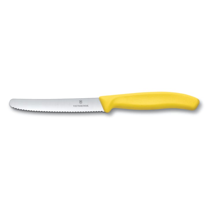 Swiss Classic nóż do pomidorów/kiełbasy 11 cm - Żółty - Victorinox