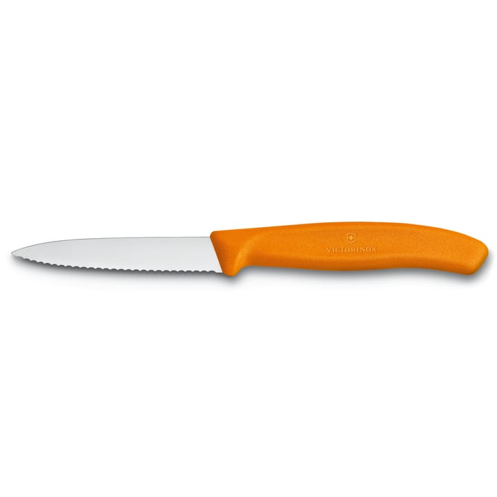 Swiss Classic nóż do warzyw/obierania ząbkowany 8 cm - pomarańczowy - Victorinox