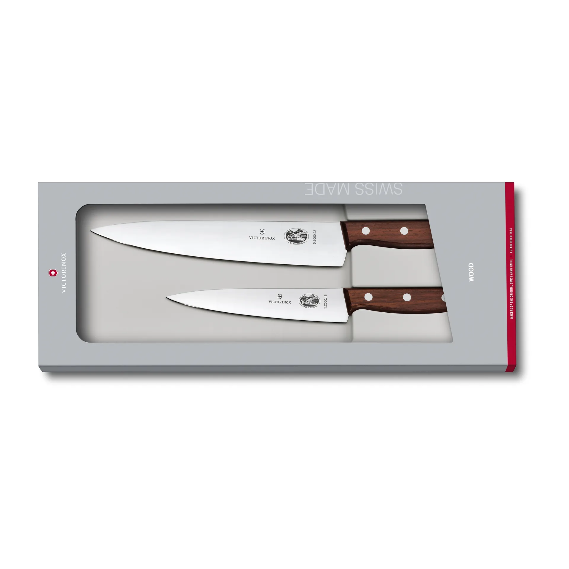 Zestaw noży szefa kuchni Wood, Stal nierdzewna - klon Victorinox