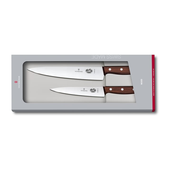 Zestaw noży szefa kuchni Wood - Stal nierdzewna - klon - Victorinox