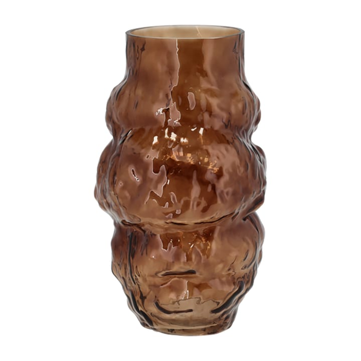 Baks wazon szklany Ø17,5 cm - Brązowy - Villa Collection