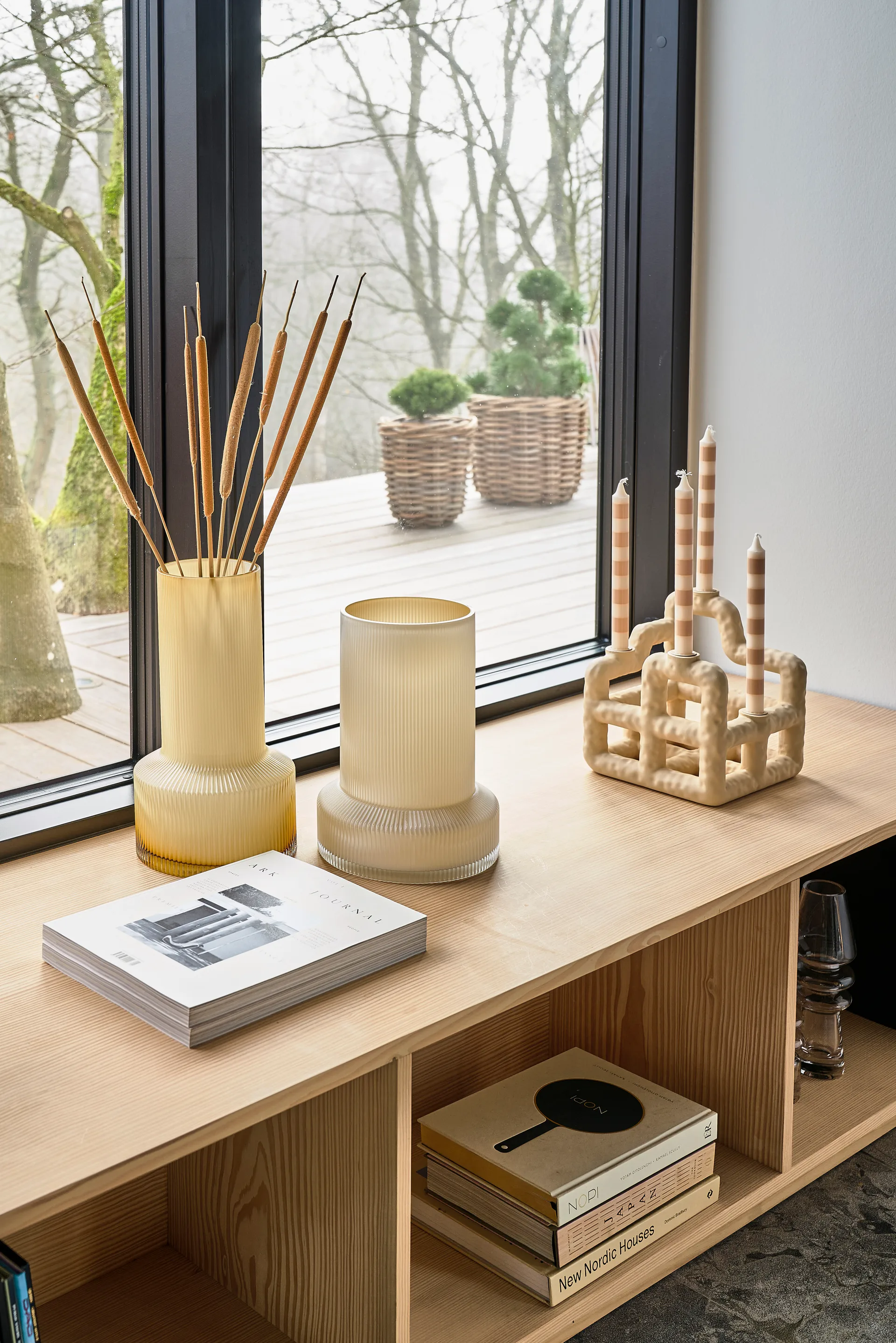 Hvils wazon szklany Ø19 cm, Honey Villa Collection