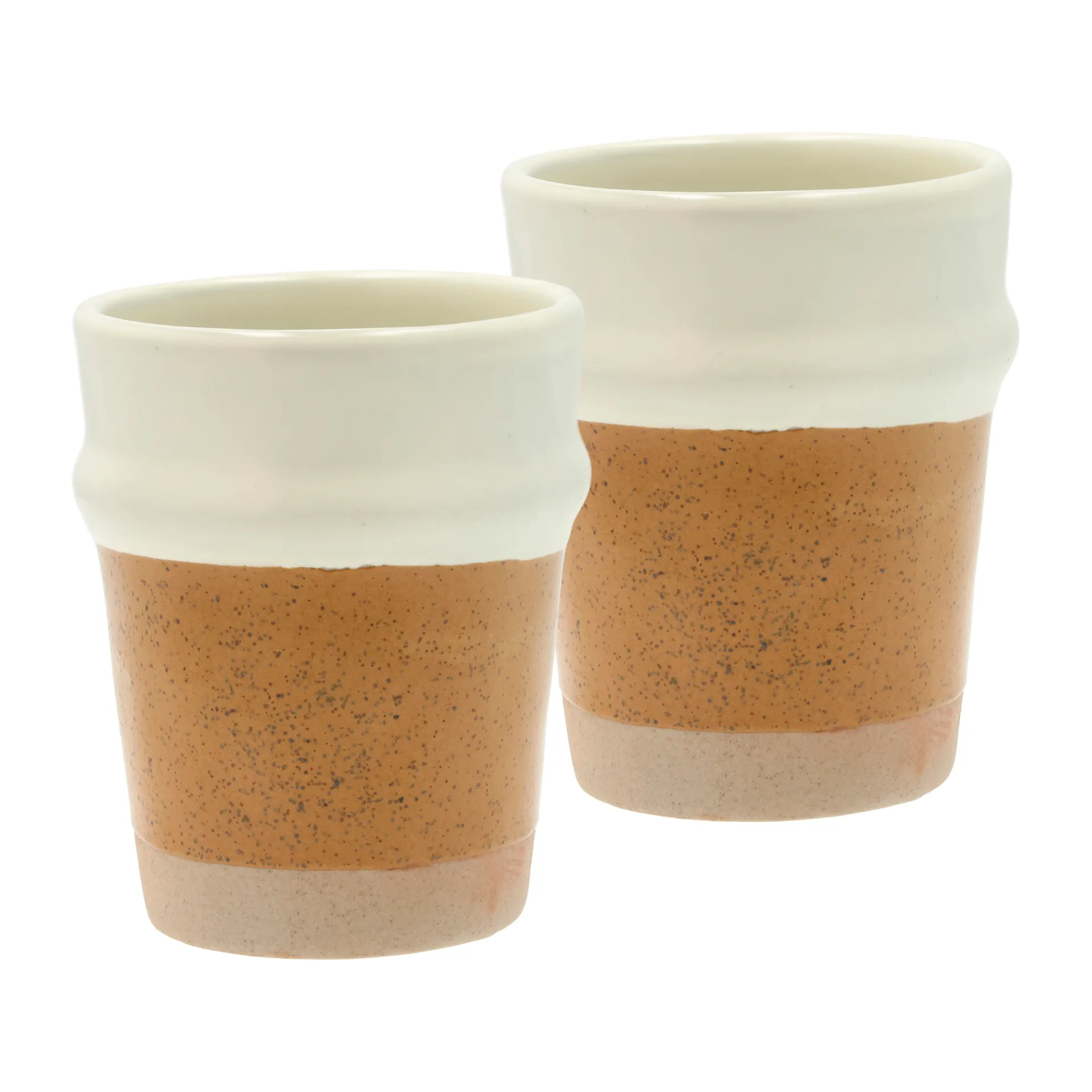 Kubek Evig 350 ml 2 szt., Bursztynowy-kremowy Villa Collection
