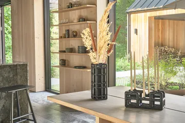 Kubek z uchem Evig 300 ml 2 szt. - Niebieski-brązowy - Villa Collection