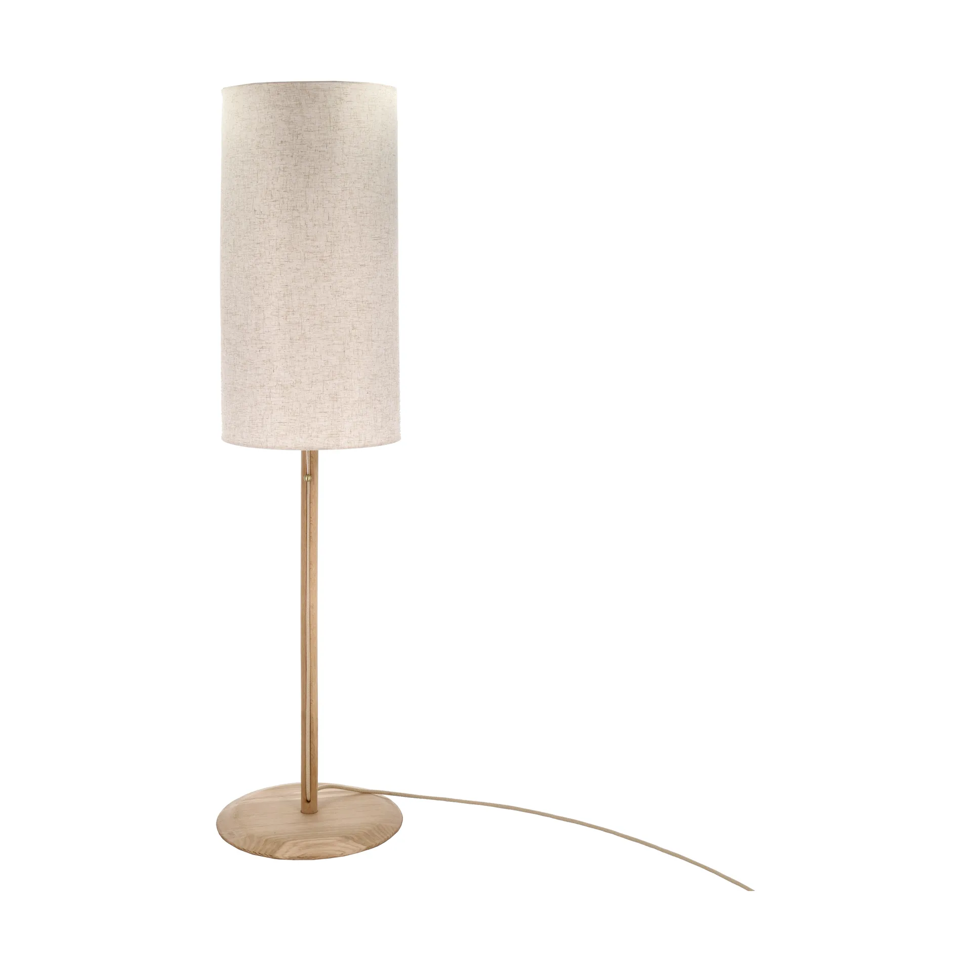 Lampa podłogowa Barv 143,5xØ38 cm, Nieobrobiony lity dąb Villa Collection