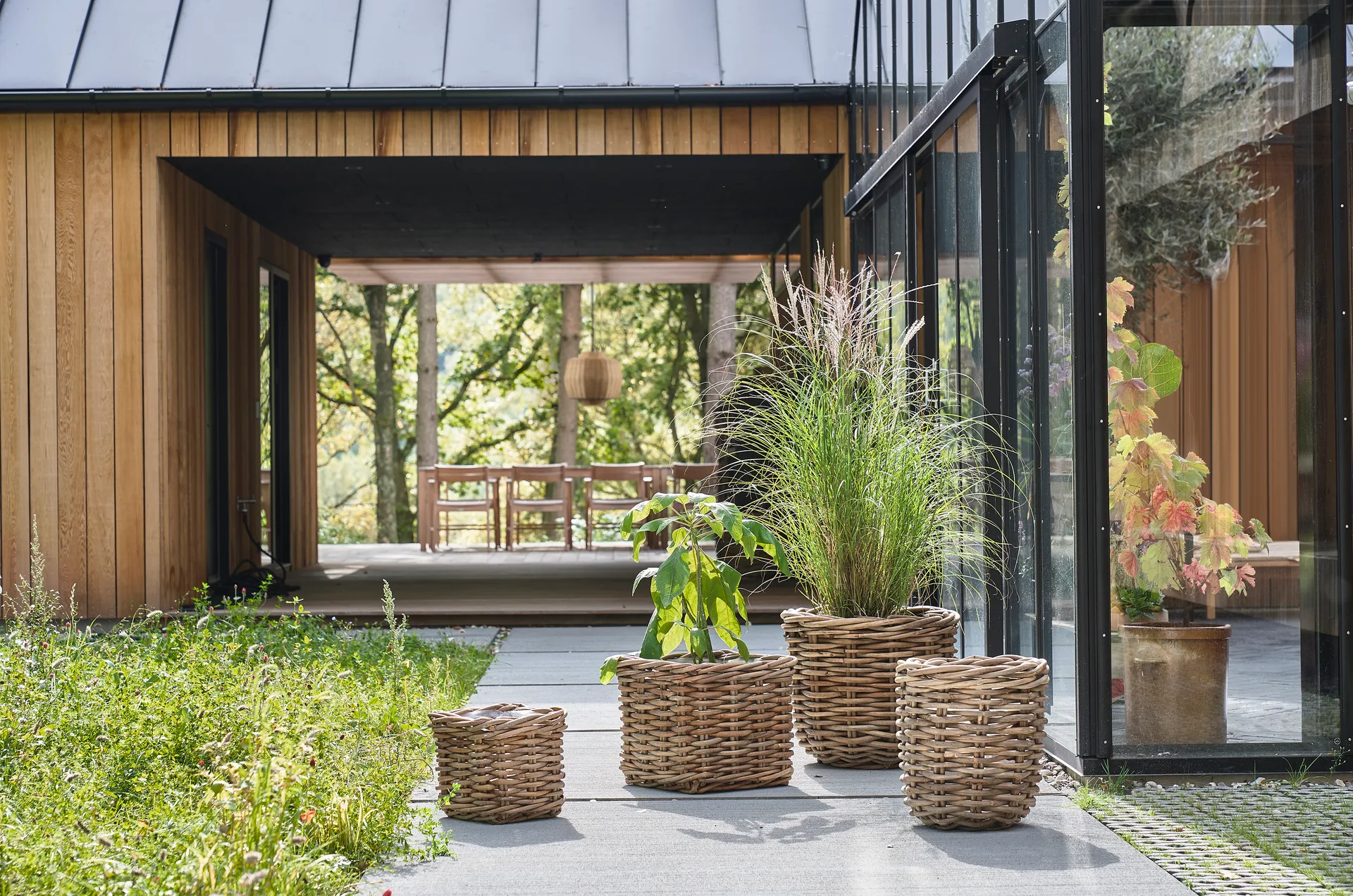 Lampa wisząca Vilna naturalny ratan, Ø50 cm Villa Collection