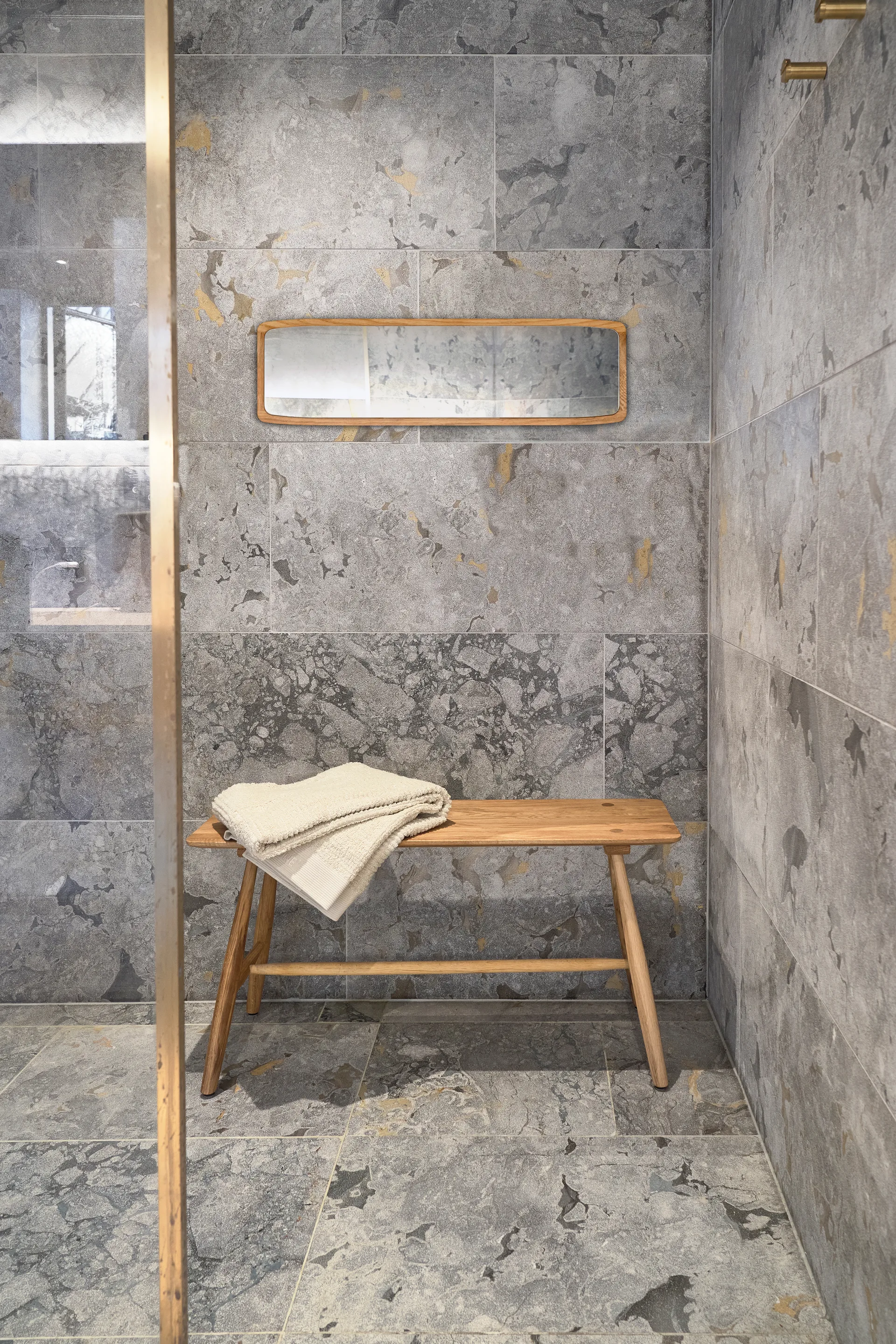 Lustro Bodo 23x80 cm, Naturalny olej Villa Collection