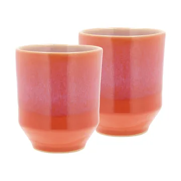 Styles kubek 180 ml, zestaw 2 sztuk - Fioletowo-pomarańczowy - Villa Collection