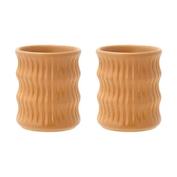 Styles kubek z żłobionym wzorem 300 ml, 2‑pak - Amber - Villa Collection