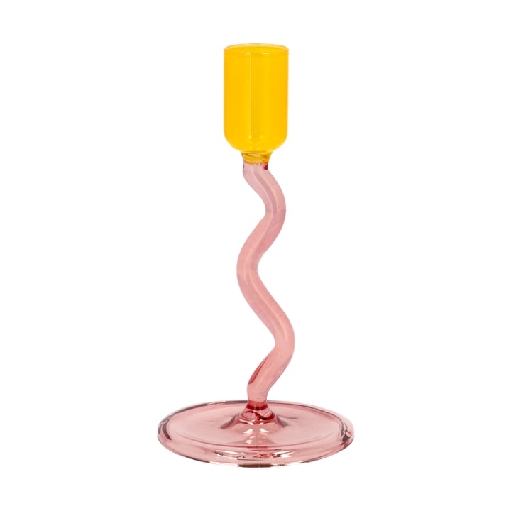 Świecznik Styles 15,3 cm - Pink-yellow - Villa Collection