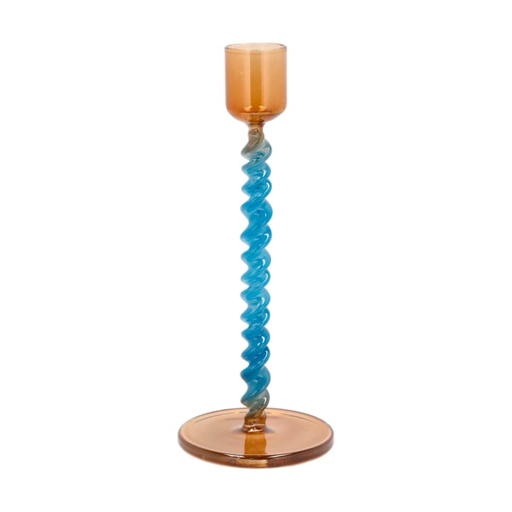 Świecznik Styles 16,3 cm - Blue-amber - Villa Collection
