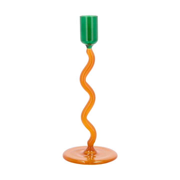 Świecznik Styles 19,6 cm - Green-amber - Villa Collection