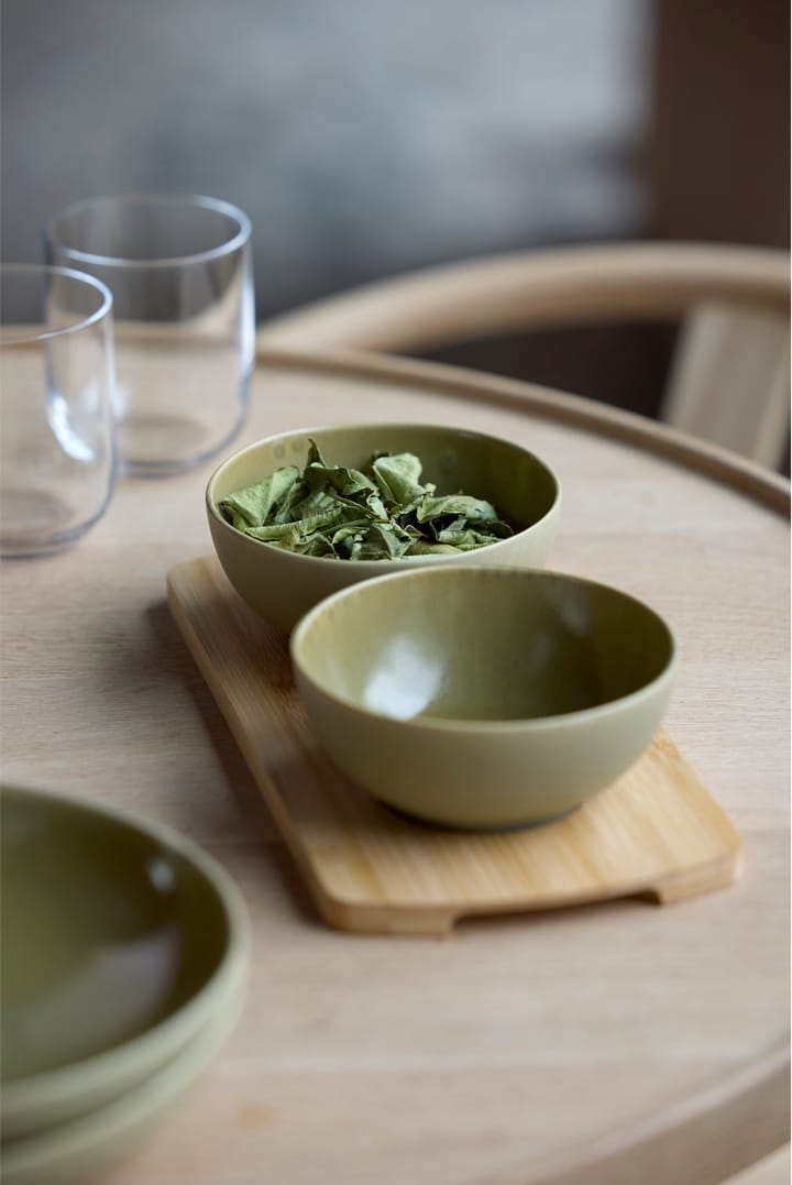 Taca bambusowa Shoku z 2 miskami, Pure Green Villa Collection