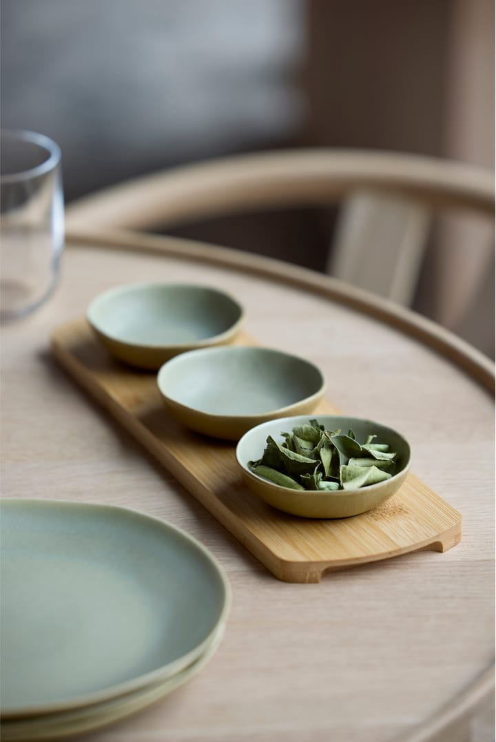 Taca bambusowa Shoku z 3 miskami, Pure Green Villa Collection